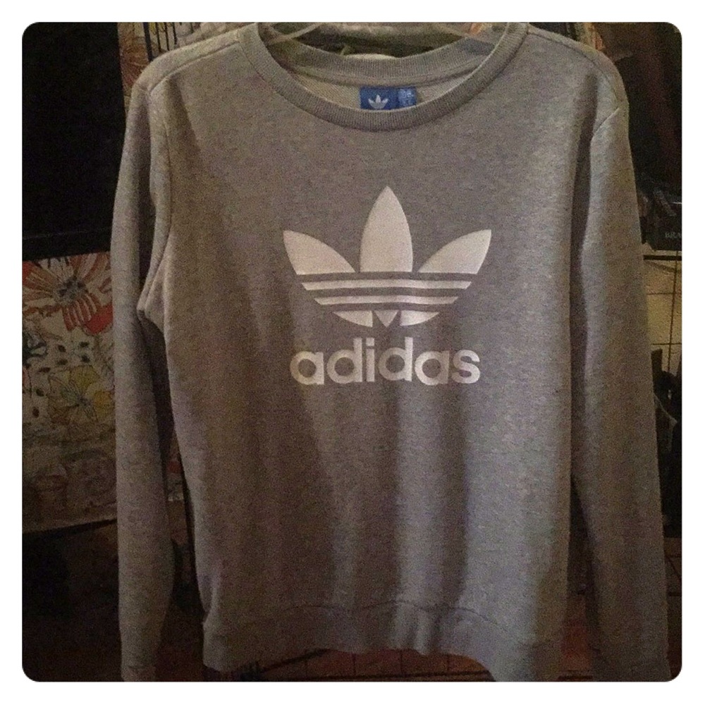 Gray adidas sweatshirt